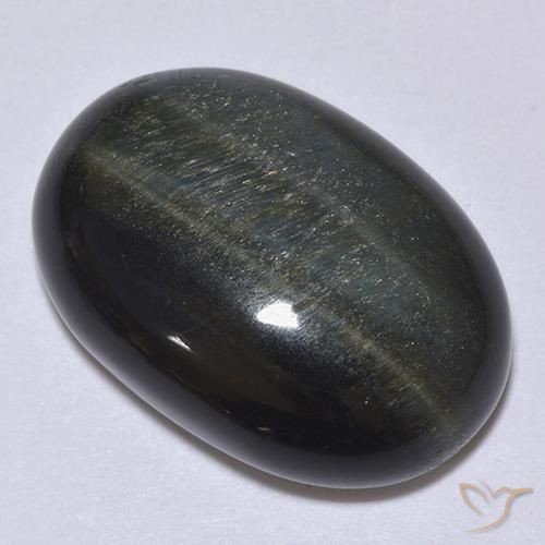 20.77 ct Brown Tiger's Eye Stone, Natural Tiger's Eye in Oval Cabochon Shape for Sale