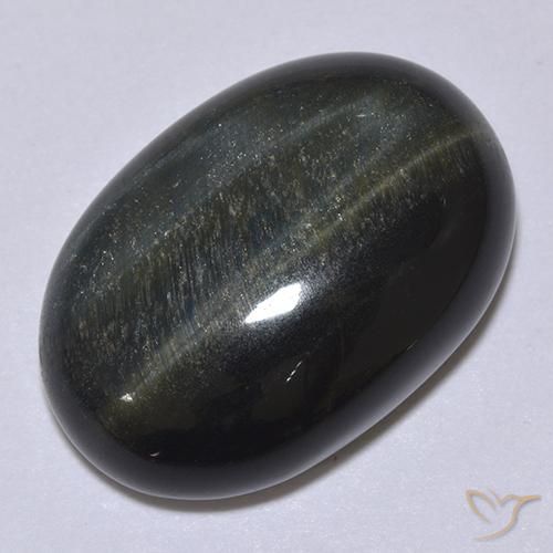 Tiger's Eye Gemstone in 21.7 x 14.9 mm Size for Sale, Tiger's Eye Stone in Gold Brown Color