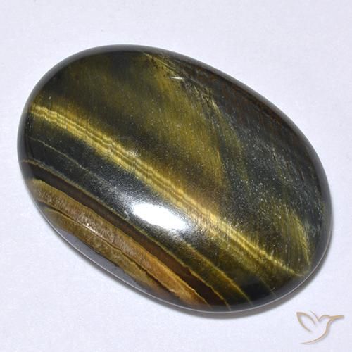 19.75 ct Brown Tiger's Eye Stone, Natural Tiger's Eye in Oval Cabochon Shape for Sale