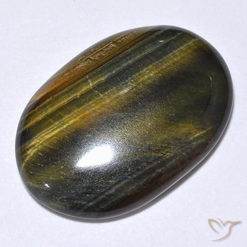 Tiger's Eye Gemstone in 25 x 18 mm (calibrated) Size for Sale, Tiger's Eye Stone in Gold Brown Color