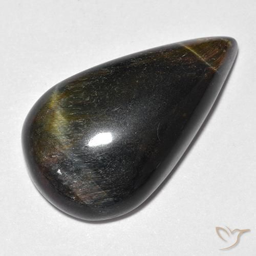 Tiger's Eye Gemstone in 25.4 x 15.1 mm Size for Sale, Tiger's Eye Stone in Gold Brown Color