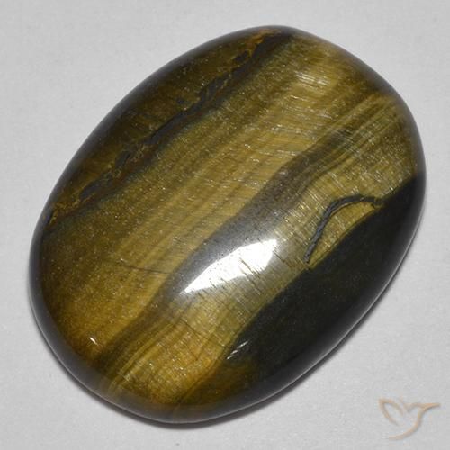 22.23ct Natural Gold Brown Tiger's Eye, Oval, Opaque