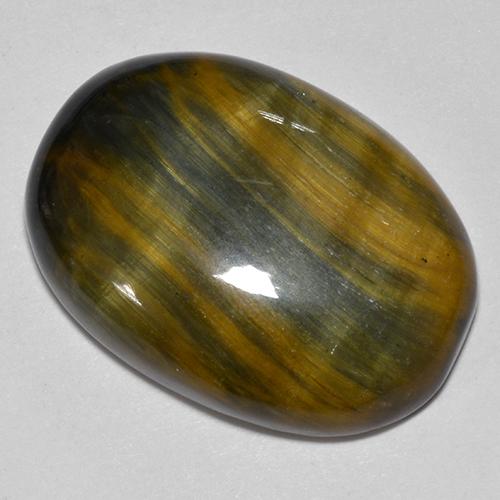 Tiger's Eye Gemstone in 24.6 x 17.8 mm Size for Sale, Tiger's Eye Stone in Multicolor Color