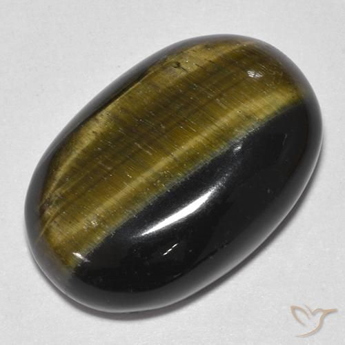 19.25ct Natural Gold Brown Tiger's Eye, Oval, Opaque
