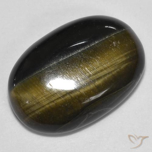 Tiger's Eye Gemstone in 21.6 x 14.6 mm Size for Sale, Tiger's Eye Stone in Gold Brown Color