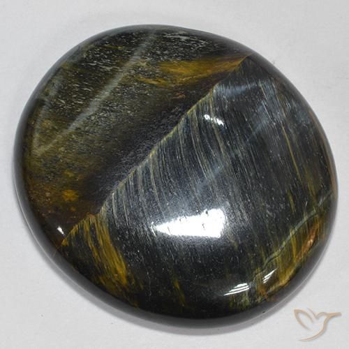 39.93 ct Brown Tiger's Eye Stone, Natural Tiger's Eye in Oval Cabochon Shape for Sale