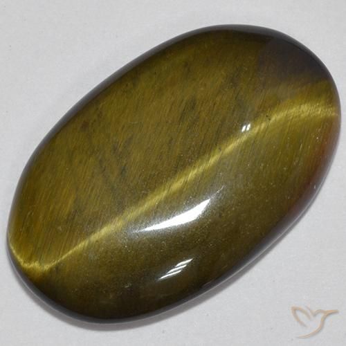 12.33ct Natural Gold Brown Tiger's Eye, Oval, Opaque