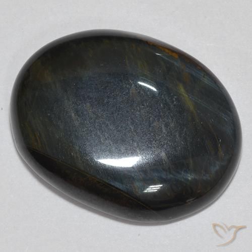 13.95 ct Brown Tiger's Eye Stone, Natural Tiger's Eye in Oval Cabochon Shape for Sale