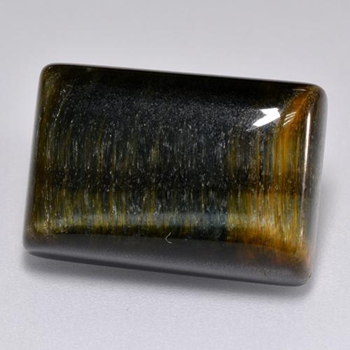 Multicolor Ojo de Tigre Gema - 17.6ct Corte Baguette y Cabujón (ID: 516591)