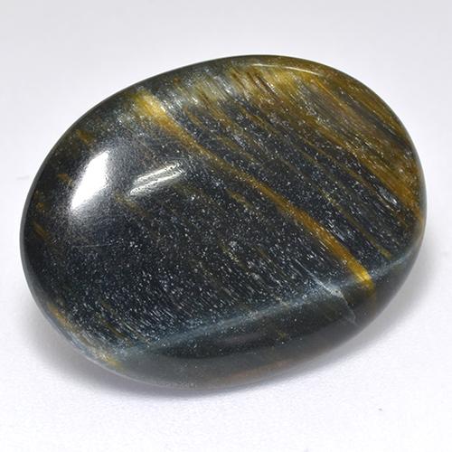 13.13 ct Multicolor Tiger's Eye Stone, Natural Tiger's Eye in Oval Cabochon Shape for Sale