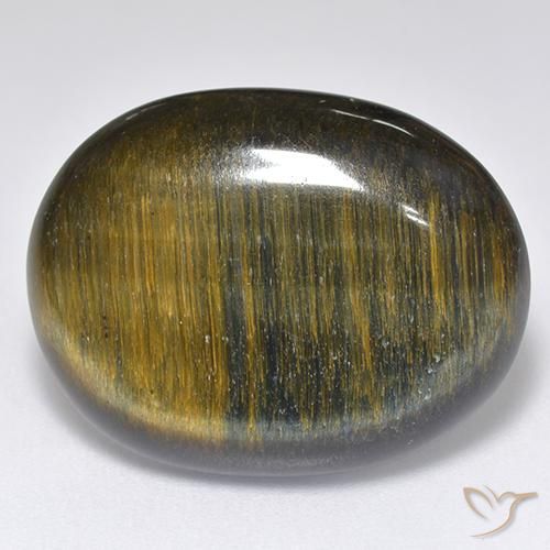 Loose 16.68 ct Oval Multicolor Tiger's Eye Gemstone for Sale, 22.1 x 17 ...