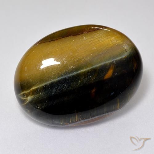 15.79ct Natural Gold Brown Tiger's Eye, Oval, Opaque