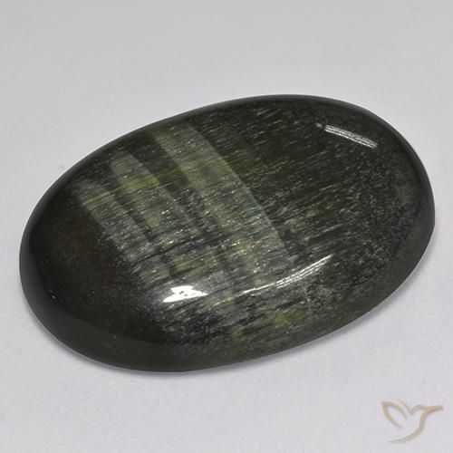 Tiger's Eye Gemstone in 25.5 x 18.8 mm Size for Sale, Tiger's Eye Stone in Gold Brown Color