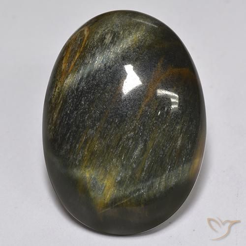15.17ct Natural Gold Brown Tiger's Eye, Oval, Opaque