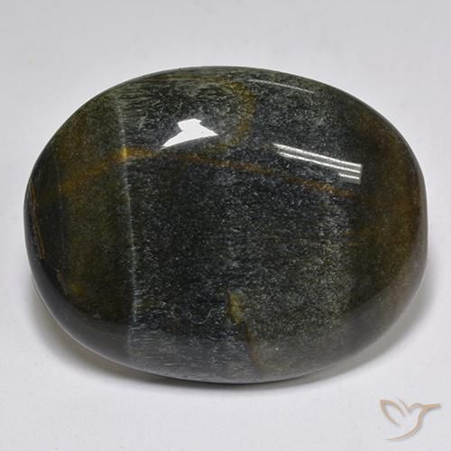 32.04 ct Brown Tiger's Eye Stone, Natural Tiger's Eye in Oval Cabochon Shape for Sale