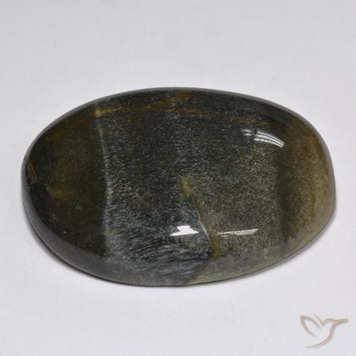 Tiger's Eye Gemstone in 26.6 x 21.1 mm Size for Sale, Tiger's Eye Stone in Gold Brown Color
