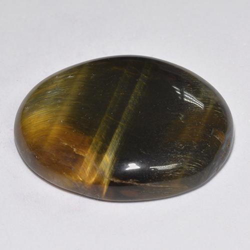 Tiger's Eye Gemstone in 20.6 x 17.6 mm Size for Sale, Tiger's Eye Stone in Multicolor Color