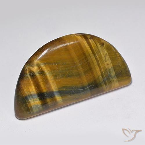 25.48 ct Brown Tiger's Eye Stone, Natural Tiger's Eye in Fancy Cabochon Shape for Sale