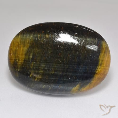 42.35 ct Brown Tiger's Eye Stone, Natural Tiger's Eye in Oval Cabochon Shape for Sale