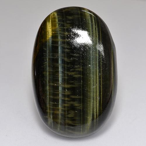 Многоцветный Тигриный Глаз Камень - 32.4ct Овал Кабошон (ID: 517705)
