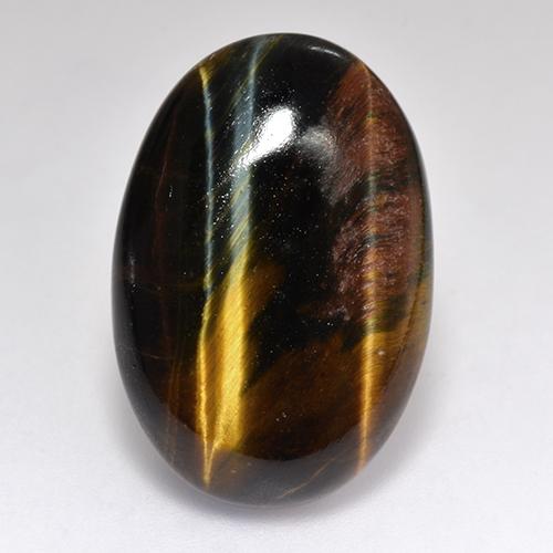 Multicolor Tiger's Eye Gem - 18.5ct Oval Cabochon (ID: 517707)