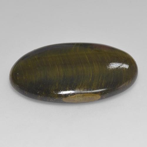 Tiger's Eye Gemstone in 25.4 x 19.2 mm Size for Sale, Tiger's Eye Stone in Multicolor Color