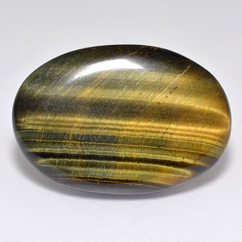 Warm Brown Tiger's Eye Gem - 23.7ct Oval Cabochon (ID: 518938)