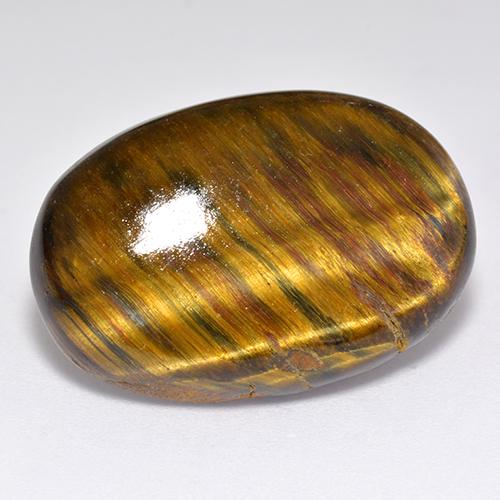 Multicolor Tiger\'s Eye 24.1 Carat Oval from Thailand Gemstone