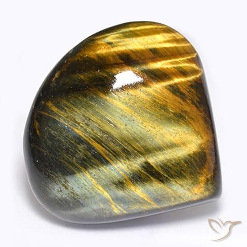 45.55 ct Brown Tiger's Eye Stone, Natural Tiger's Eye in Pear Cabochon Shape for Sale