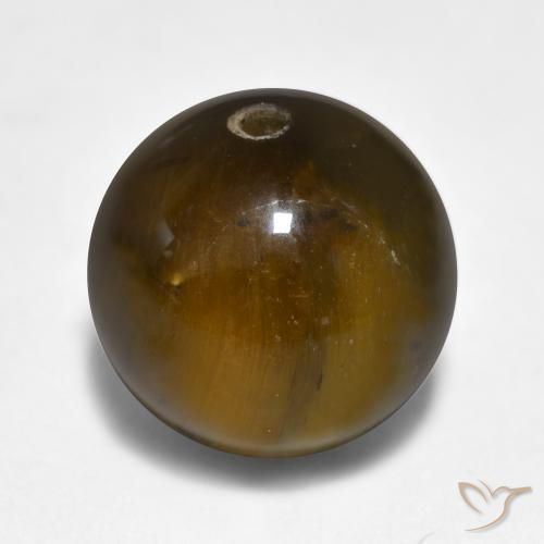 11.58ct Natural Medium Brown Tiger's Eye, Sphere / Ball, Opaque