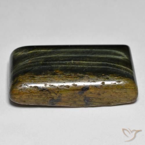 Tiger's Eye Gemstone in 24.7 x 15.4 mm Size for Sale, Tiger's Eye Stone in Gold Brown Color