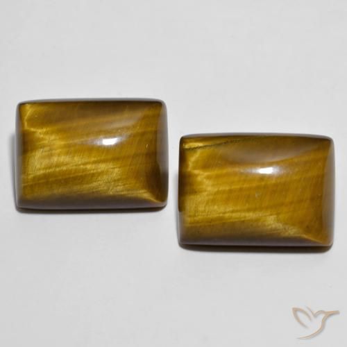 26.73 ct Baguette Tiger's Eye, 18.2 x 13.3 mm From Thailand, Photo A
