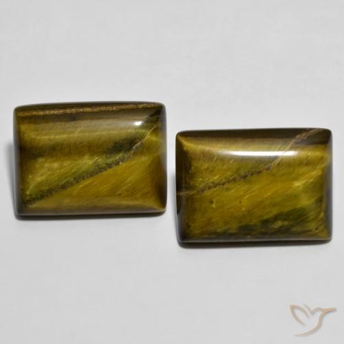 24.23 ct Baguette Tiger's Eye, 18.2 x 13.4 mm From Thailand, Photo A
