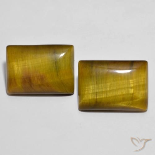 22.19 ct Baguette Tiger's Eye, 18.1 x 13.1 mm From Thailand, Photo A