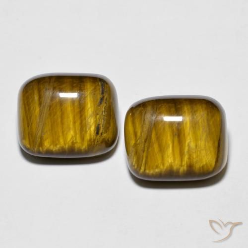 18.45 ct Cushion Tiger's Eye, 14.1 x 12 mm From Thailand, Photo A