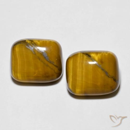 17.17 ct Cushion Tiger's Eye, 14 x 11.8 mm From Thailand, Photo A