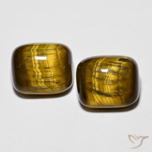17.61 ct Cushion Tiger's Eye, 14 x 11.9 mm From Thailand, Photo A