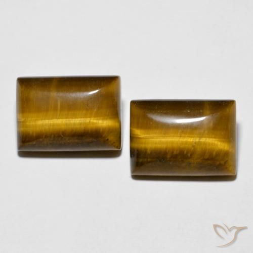 16.01 ct Baguette Tiger's Eye, 14.3 x 10.3 mm From Thailand, Photo A