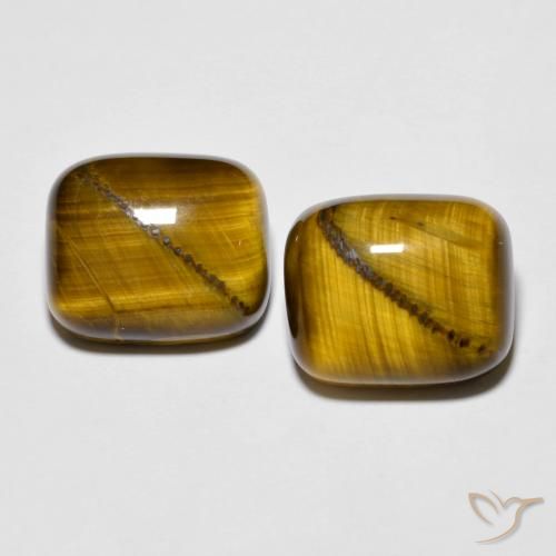18.1 ct Cushion Tiger's Eye, 14 x 11.9 mm From Thailand, Photo A