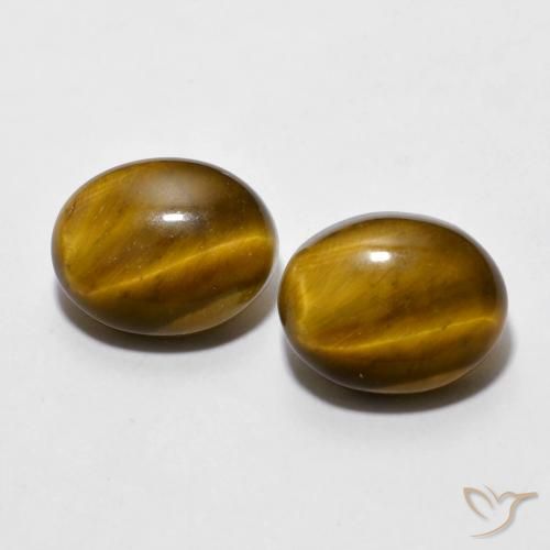 5.98 ct Oval Tiger's Eye, 10.2 x 8.1 mm From Thailand, Photo A