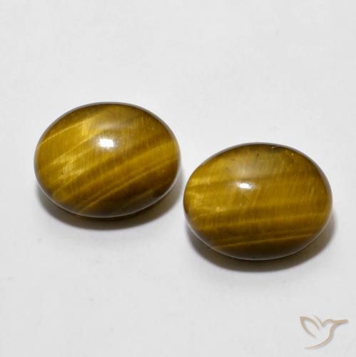 6 ct Oval Tiger's Eye, 10.2 x 8.1 mm From Thailand, Photo A