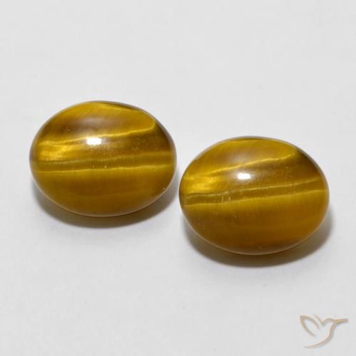 5.46 ct Oval Tiger's Eye, 8.2 x 10.2 mm From Thailand, Photo A