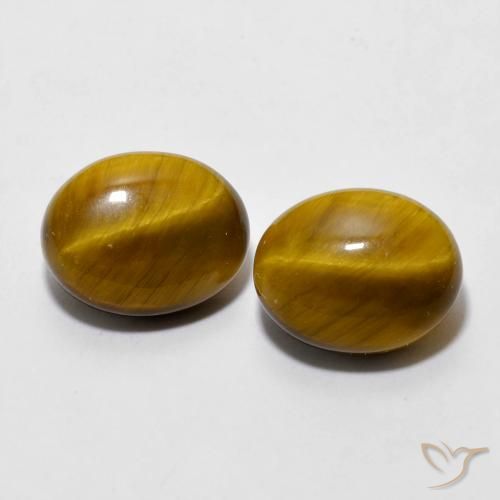 5.87 ct Oval Tiger's Eye, 10.3 x 8.2 mm From Thailand, Photo A