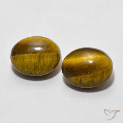 6.04ctw Natural Warm Brown Tiger's Eye, Oval, Opaque