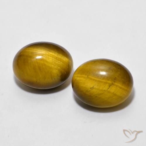 6.04ctw Natural Medium Brown Tiger's Eye, Oval, Opaque