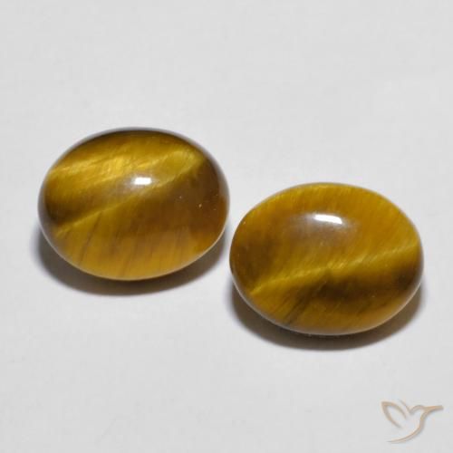 5.74ctw Natural Gingerbread Brown Tiger's Eye, Oval, Opaque