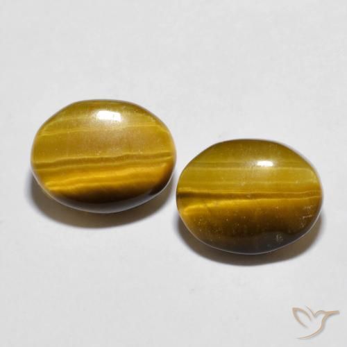 5.46ctw Natural Medium Brown Tiger's Eye, Oval, Opaque