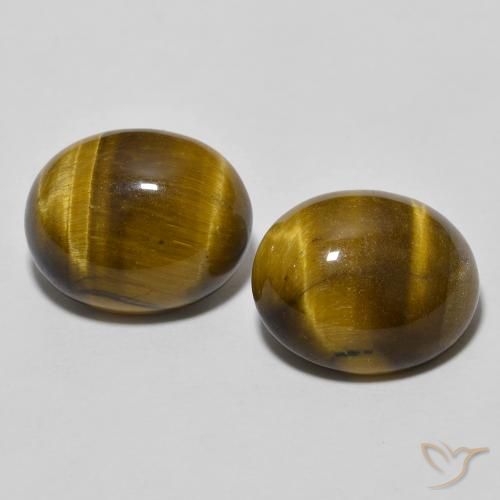 6.25 ct Oval Tiger's Eye, 10.9 x 8.9 mm From Thailand, Photo A