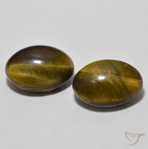 7.74ctw Natural Golden Brown Tiger's Eye, Oval, Opaque