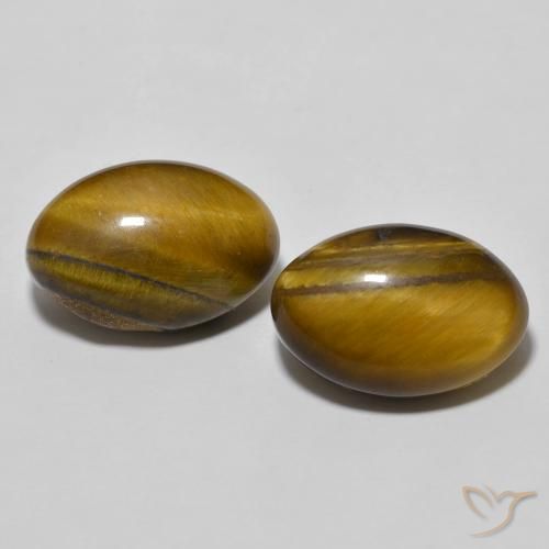 7.87 ct Oval Tiger's Eye, 12.4 x 8.3 mm From Thailand, Photo A